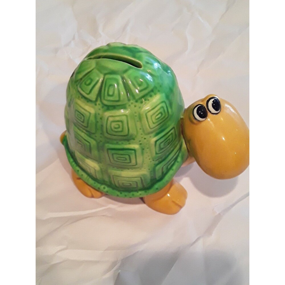 Vintage Papel Turtle Bank Ceramic Korea  Gift
